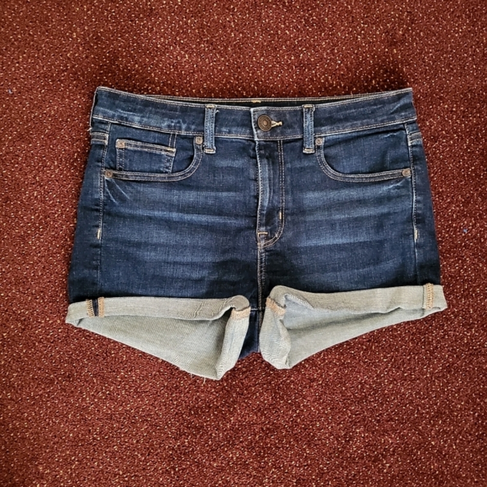 AE High Waisted Denim Shorts